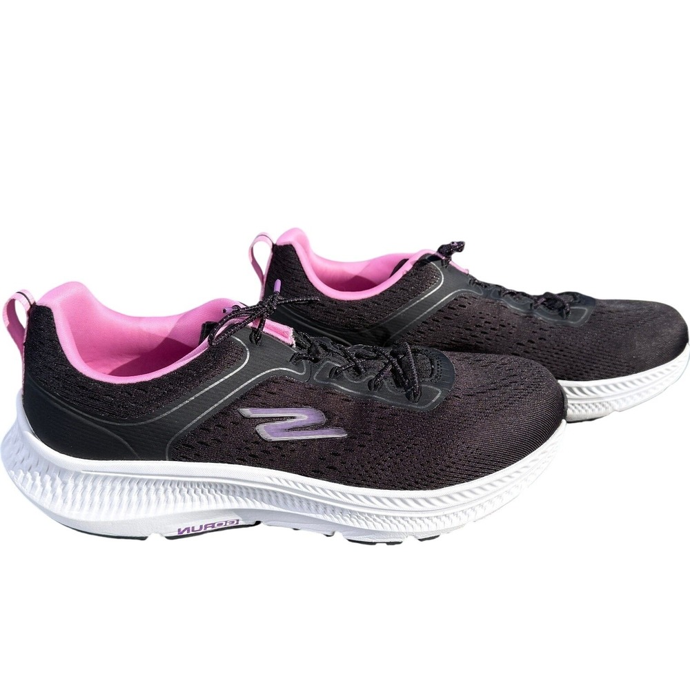 NWOT Skechers GORun Consistent Sneakers 9 Black Pink Mesh Running Lightweight